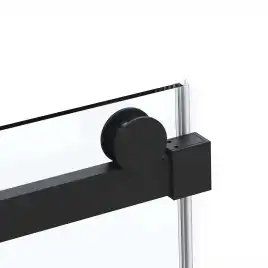 Душевой уголок Vincea Como Soft 120х80 VSR-1CS8012CLB, дверь раздвижная, профиль черный, стекло прозрачное