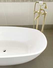 Ванна из литьевого мрамора  Aqua de Marco ANGELO 173х80 Белая 1175WANG