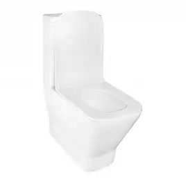 Унитаз напольный Azario  Joy AZ-2168-UQ3 безободковый, смыв Торнадо, с бачком и сидением микролифт, Белый глянцевый