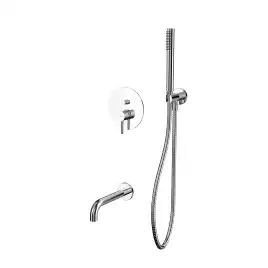 Душевая система для ванны WHITECROSS Y chrome YSET06CR, скрытого монтажа, Хром