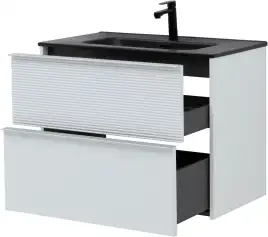 Тумба под раковину Aquanet Вита 80 белый матовый, подвесная, 330475