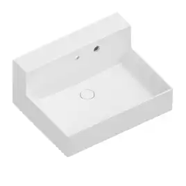 Раковина Kerama Marazzi LOGICA M мебельная\подвесная cо встроенным смесителем 65, белая глянцевая, LO.M.wb.65