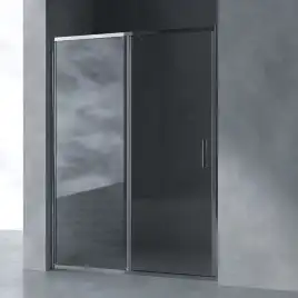 Душевая дверь в нишу AVS Вектор 140 см профиль хром, стекло прозрачное, 803-0002-195-14-CR-T