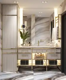 Смесители для раковины AVS Elegant 811-400-BG, брашированное золото