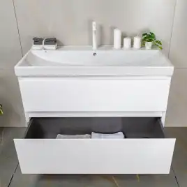 Тумба с раковиной AVS Гармония 100 белая, N821-07-1000WG-02-1010WG