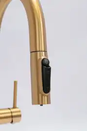 Смеситель для кухни AVS PureRiver 811-171-BG с выдвижным изливом, брашированное золото