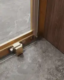 Душевая дверь CEZARES MOLVENO-BF-1-150-C-BORO-IV стекло Прозрачное, профиль Брашированное золото