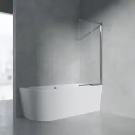 Шторка на ванну AVS Слайдер Плюс 80 профиль хром, стекло прозрачное, 803-0011-150-82-CR-T