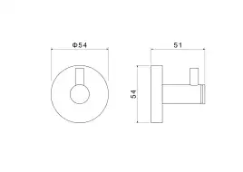 Крючок для полотенец Aquatek Европа AQ4101BGM, Оружейная сталь