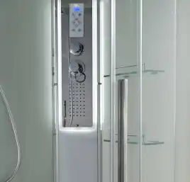 Душевая кабина AvaCan EM2811RLEDT 110x80 см, низкий поддон, с крышей, правая