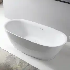 Акриловая ванна Abber 180х84 AB9205, отдельностоящая, Белая глянцевая