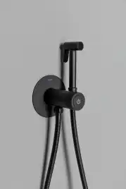 Смеситель с гигиеническим душем Allen Brau Liberty 5.33005-31 (с внутренней частью) черный матовый