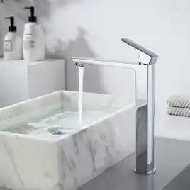 Смеситель для накладной раковины Vincea Next VBF-1N2CH однорычажный, хром