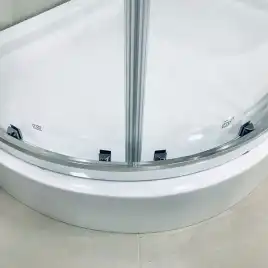 Душевой уголок AVS Раунд 100x100 профиль хром, стекло прозрачное, 803-0022-195-1010-CR-T