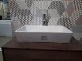 Раковина AVS Art Basin 801-0214-56GW 56,5х42,5 белая