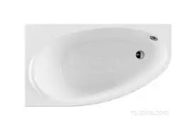 Акриловая ванна Roca Corfu 160х90 248573000 левая, Белая