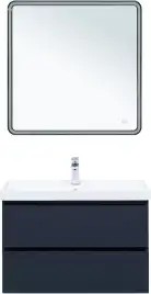 Тумба под раковину Aquanet Вега 2.0 80 маренго, подвесная, 337949