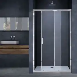 Душевая дверь Vincea Alpha 150 VDS-3AL150CL, раздвижная, профиль хром, стекло прозрачное