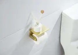 Держатель туалетной бумаги Aquatek Европа AQ4939BG, Золото матовое