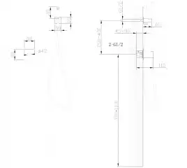 Смеситель ABBER Rund AF8725B с гигиеническим душем, черный матовый