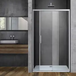 Душевая дверь Vincea Soft 110 VDS-3SO110CL, раздвижная, профиль хром, стекло прозрачное