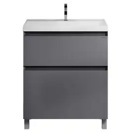 Тумба под раковину Grossman Меркадо 70 напольная, графит матовый (107073)