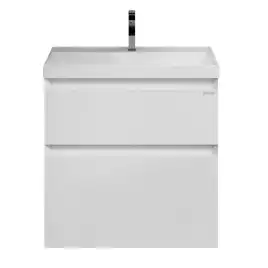 Тумба под раковину Grossman Меркадо 60 подвесная, белая матовая (106076)