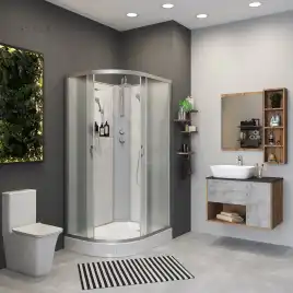 Душевая кабина Niagara Classic 120х80х210 NG-3312-14RBKT низкий поддон, без гидромассажа, 33121423RBKT