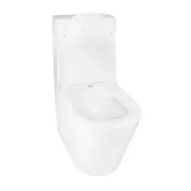 Унитаз напольный Azario Maro AZ-2125 безободковый, с бачком и сидением микролифт, Белый глянцевый