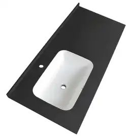 Раковина мебельная AVS Шарм 120x56 L белая/черная