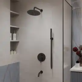 Душевая система  Vincea Villa VSFW-1VL3MB VSFW-1VL3MB встраиваемая, черный матовый
