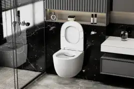 Подвесной унитаз ABBER Bequem AC1100MW белый матовый, безободковый, с сиденьем микролифт