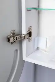 Зеркальный шкаф Aquanet Монте 50 белый, с LED подсветкой, 344787