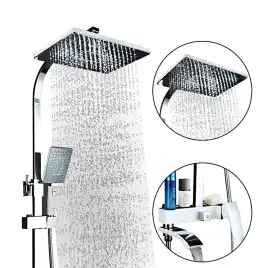 Душевая система Gappo G2407-8  с поворотным изливом, Хром / Белый