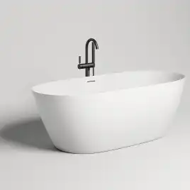 Ванна Salini Sofia 150х75 102528M из материала S-Stone, Белая матовая