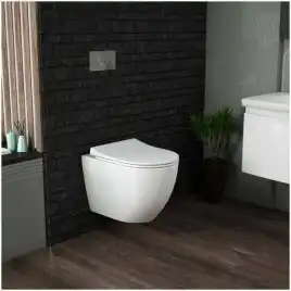 Подвесной унитаз Grossman GR-4451S безободковый, Белый глянцевый