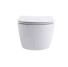 Унитаз с инсталляцией SET AQUATEK ЕВРОПА cmp017 с сиденьем микролифт и Черной матовой клавишей смыва