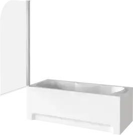 Шторка для ванны Good Door SCREEN H-80-C-CH 80 см, ПД00083, профиль Хром, стекло Прозрачное