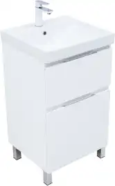 Тумба под раковину Aquanet Алвита New 50 напольная, белый матовый, 344131