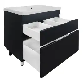 Тумба с раковиной Azario Эстима 70 CS00094595, напольная, Графит