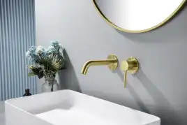 Смеситель для раковины Aquatek Европа AQ1313BG, Золото матовое