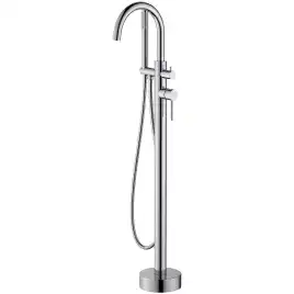 Напольный смеситель для ванны Aquatek Европа AQ1345CR, однорычажный, с внутренней частью, Хром