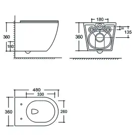 Унитаз подвесной Aquanet Cetus 3.0 Tornado с сиденьем микролифт 348005, белый
