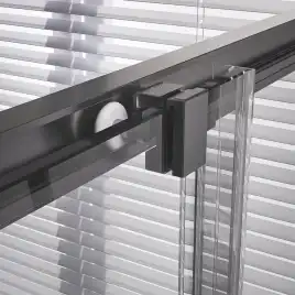 Душевой уголок Veconi Premium Trento 100х100 PTC20-GR-100100-01-C4, стекло Прозрачное профиль Брашированный графит