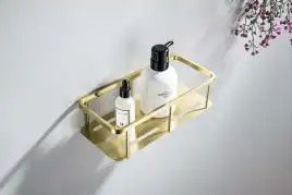 Полка для душа Aquatek AQ4936BG, Золото матовое