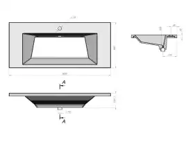 Мебельная раковина Grossman Блисс 100, белая