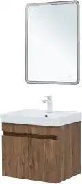 Тумба под раковину Aquanet Оптима 60 дуб рустикальный , 344795