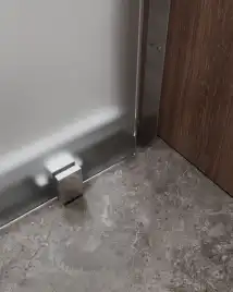 Душевая дверь CEZARES MOLVENO-BF-1-130-P-Cr стекло Матовое рифленая, профиль Хром