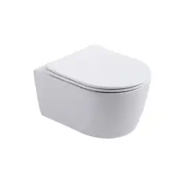 Унитаз с инсталляцией SET AQUATEK ЕВРОПА cmp017 с сиденьем микролифт и Черной матовой клавишей смыва