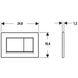 Клавиша смыва Geberit Sigma 30 115.883.KH.1 Хром